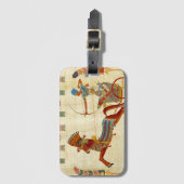 Oude Egypte Farao Ramses II Kleurrijke tekening Bagagelabel (Voorkant (verticaal))