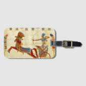 Oude Egypte Farao Ramses II Kleurrijke tekening Bagagelabel (Voorkant (horizontaal))