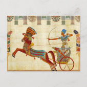 Oude Egypte Farao Ramses II Kleurrijke tekening Briefkaart (Voorkant)