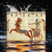 Oude Egypte Farao Ramses II Kleurrijke tekening Briefkaart