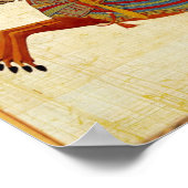 Oude Egypte Farao Ramses II Kleurrijke tekening Poster (Hoek)