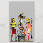 Oude Egypte Farao's Weelderige versiering Briefpapier (Achterkant)