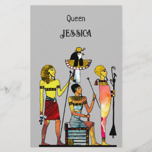 Oude Egypte Farao's Weelderige versiering Briefpapier