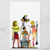 Oude Egypte Farao's Weelderige versiering Briefpapier (Achterkant)