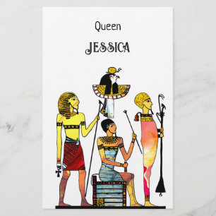 Oude Egypte Farao's Weelderige versiering Briefpapier