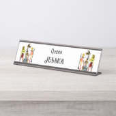 Oude Egypte Farao's Weelderige versiering Bureau Naambordje (Voorkant)