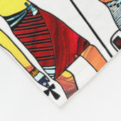 Oude Egypte Farao's Weelderige versiering Fleece Deken (Hoek)