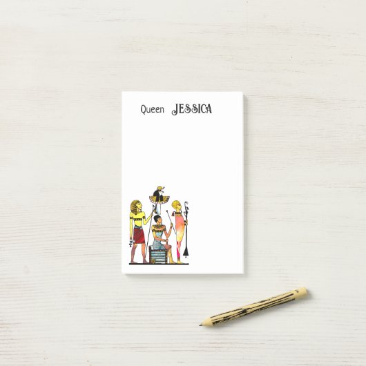 Oude Egypte Farao's Weelderige versiering Post-it® Notes (Op bureau)