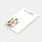 Oude Egypte Farao's Weelderige versiering Post-it® Notes (Schuin)