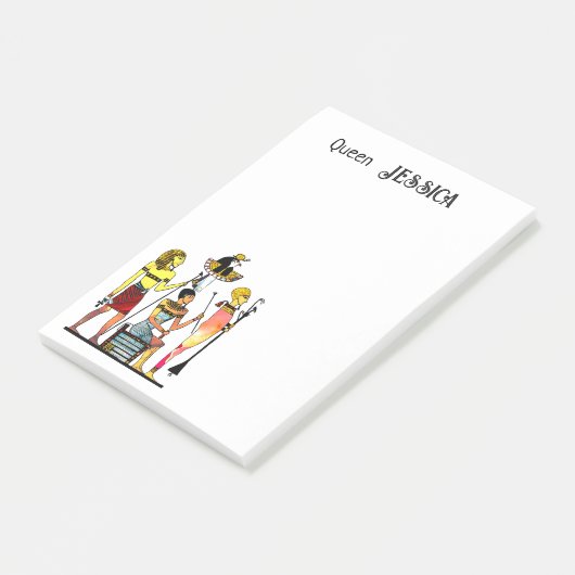 Oude Egypte Farao's Weelderige versiering Post-it® Notes (Schuin)