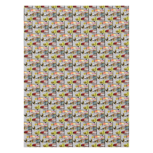 Oude Egypte Farao's Weelderige versiering Tafelkleed (Voorkant)