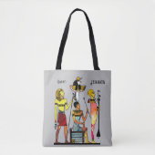 Oude Egypte Farao's Weelderige versiering Tote Bag (Voorkant)
