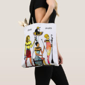 Oude Egypte Farao's Weelderige versiering Tote Bag (Dichtbij)