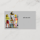 Oude Egypte Farao's Weelderige versiering Visitekaartje (Achterkant)