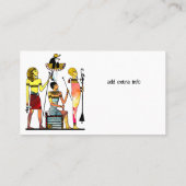 Oude Egypte Farao's Weelderige versiering Visitekaartje (Achterkant)