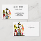 Oude Egypte Farao's Weelderige versiering Visitekaartje (Voorkant / Achterkant)