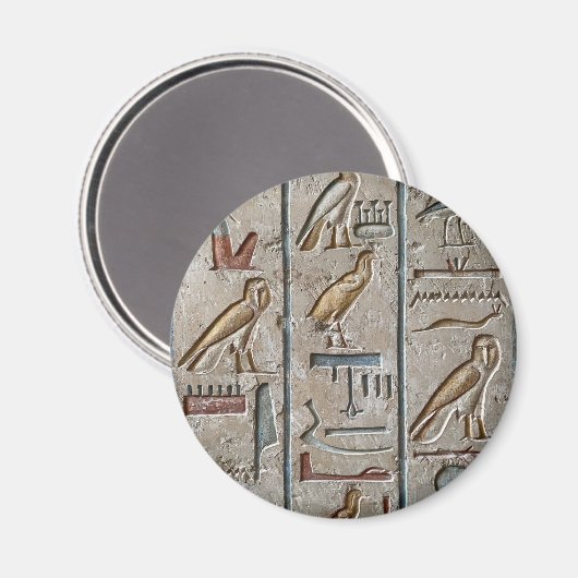 Oude Egypte gegraveerd hiërogliefen gesneden gesch Magneet (Voorkant / Achterkant)