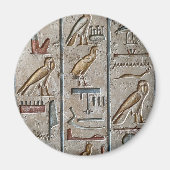 Oude Egypte gegraveerd hiërogliefen gesneden gesch Magneet (Voorkant)