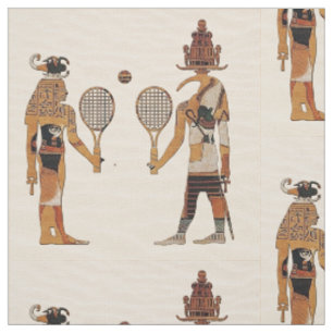 Oude Egypte gods Tennis Funny Fabric Stof