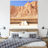 Oude Egypte Hatshepsut Deir Bahri tempel Luxor Canvas Afdruk (Insitu (Slaapkamer))