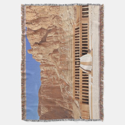 Oude Egypte Hatshepsut Deir Bahri tempel Luxor Deken (Voorkant Verticaal)