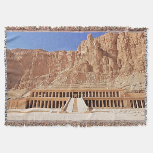Oude Egypte Hatshepsut Deir Bahri tempel Luxor Deken (Voorkant)