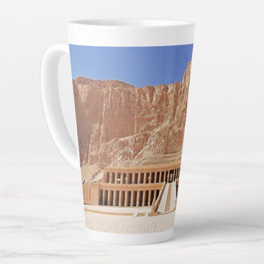 Oude Egypte Hatshepsut Deir Bahri tempel Luxor Latte Mok (Linkerhoek)