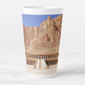 Oude Egypte Hatshepsut Deir Bahri tempel Luxor Latte Mok (Voorkant)