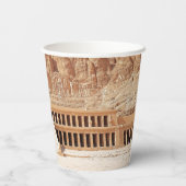 Oude Egypte Hatshepsut Deir Bahri tempel Luxor Papieren Bekers (Achterkant)