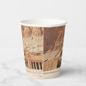 Oude Egypte Hatshepsut Deir Bahri tempel Luxor Papieren Bekers (Rechts)