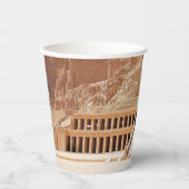 Oude Egypte Hatshepsut Deir Bahri tempel Luxor Papieren Bekers (Voorkant)