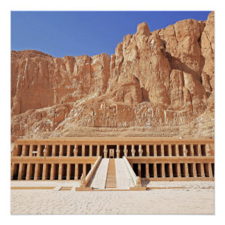 Oude Egypte Hatshepsut Deir Bahri tempel Luxor Perfect Poster