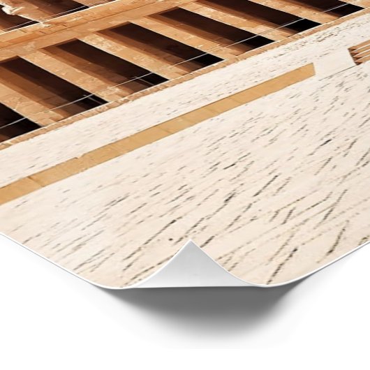 Oude Egypte Hatshepsut Deir Bahri tempel Luxor Perfect Poster (Hoek)