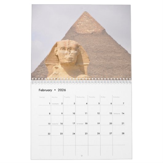 Oude Egypte Hatshepsut Tempellandschap 2025 Kalender (Feb 2026)