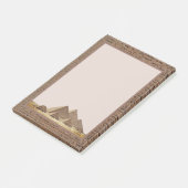 Oude Egypte hiërogliefen op faux zandsteen Post-it® Notes (Schuin)