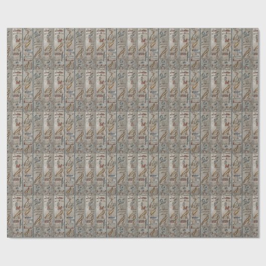 Oude Egypte Hiërogliefengravure Pharoah pGift Cadeaupapier (Vlak)