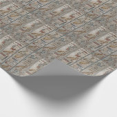 Oude Egypte Hiërogliefengravure Pharoah pGift Cadeaupapier (Hoek)