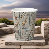 Oude Egypte Hiërogliefisch gegraveerd uniek gesche Papieren Bekers