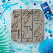 Oude Egypte Hiërogliefisch gegraveerd uniek gesche Papieren Bordje (Feest)