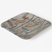 Oude Egypte Hiërogliefisch gegraveerd uniek gesche Papieren Bordje (Gebogen)