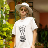 Oude Egypte historische sterke koningin Nefertiti T-shirt