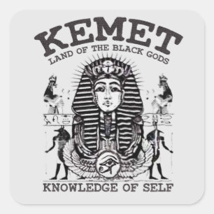 Oude Egypte Kemet Zwarte Geschiedenis Vierkante Sticker