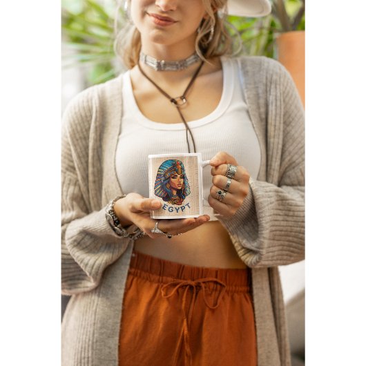 Oude Egypte Kleurrijke Koningin Farao's Mok