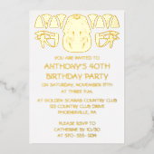 Oude Egypte Koning Tut Theme Custom Party Folie Uitnodiging (Voorkant)