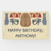 Oude Egypte Koning Tut Theme Custom Party Spandoek (Horizontaal)