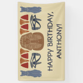 Oude Egypte Koning Tut Theme Custom Party Spandoek (Verticaal)