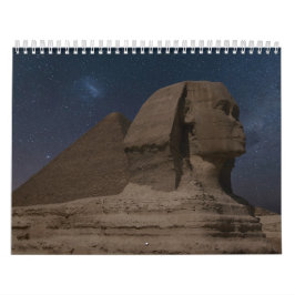 Oude Egypte met piramides, Sfinxtempels Kalender