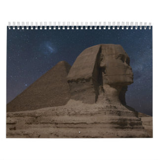 Oude Egypte met piramides, Sfinxtempels Kalender
