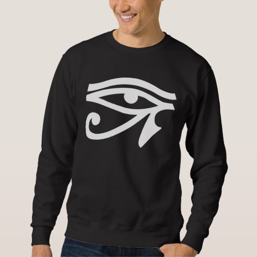 Oude Egypte Oogsymbool Mannen Sweatshirt (Voorkant)