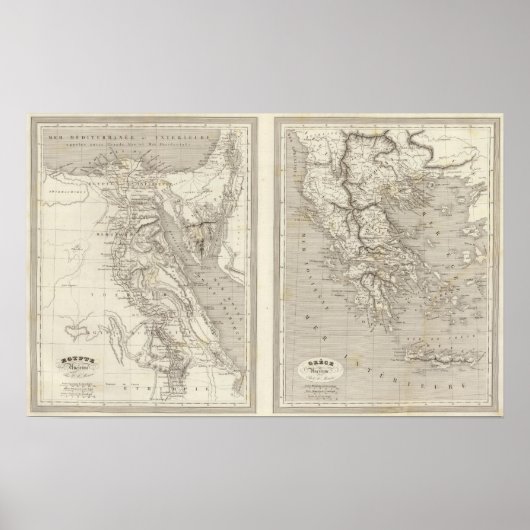 Oude Egypte, oude Griekenland Poster (Voorkant)